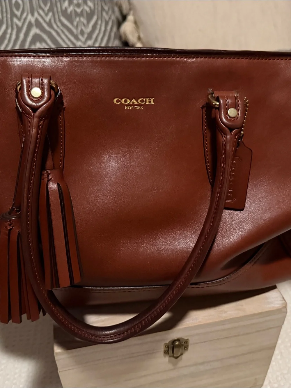Coach smooth leather